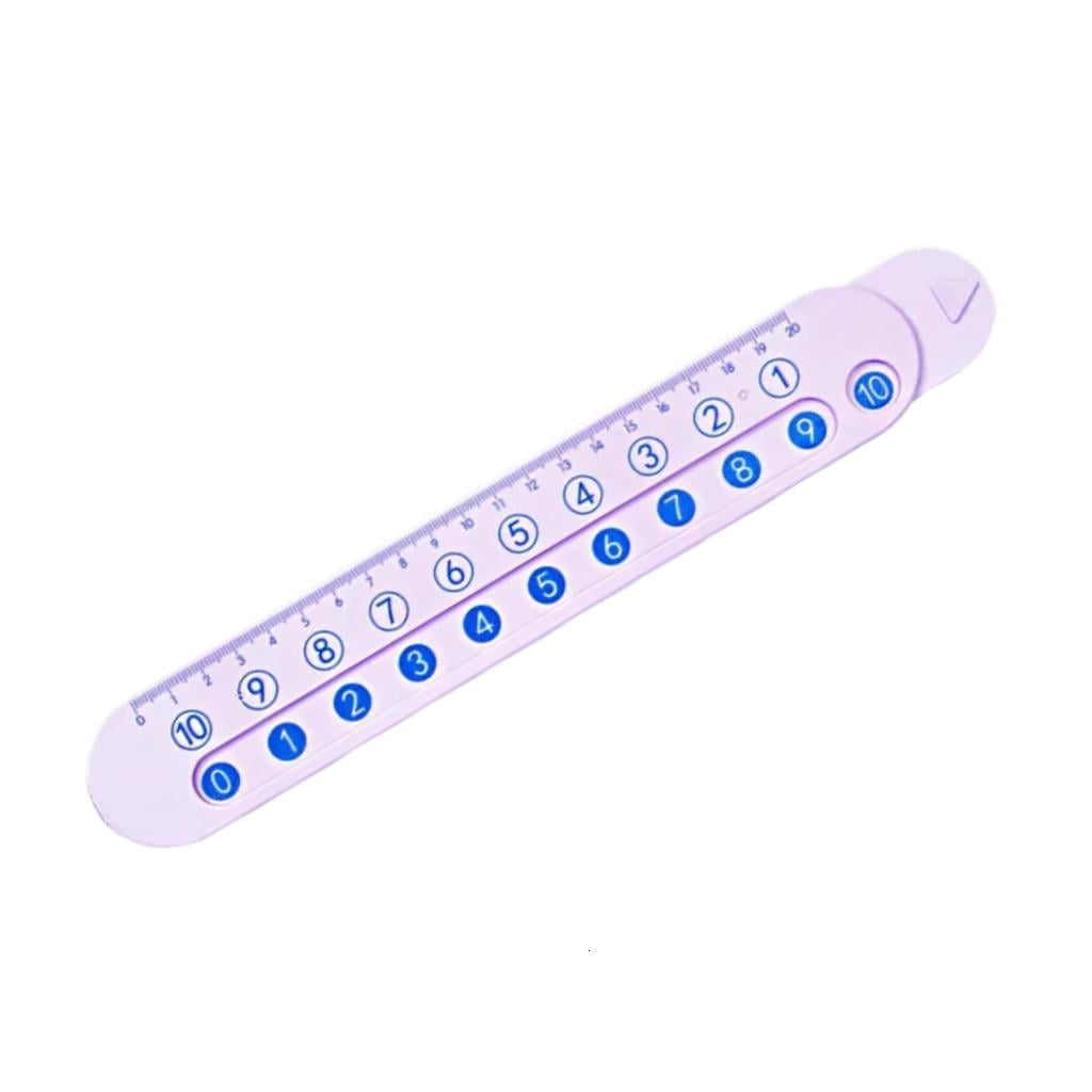 A Math Ruler MOMOJIA 20cm Math Mathematics Ruler Addition Subtraction Measuring Tool ...