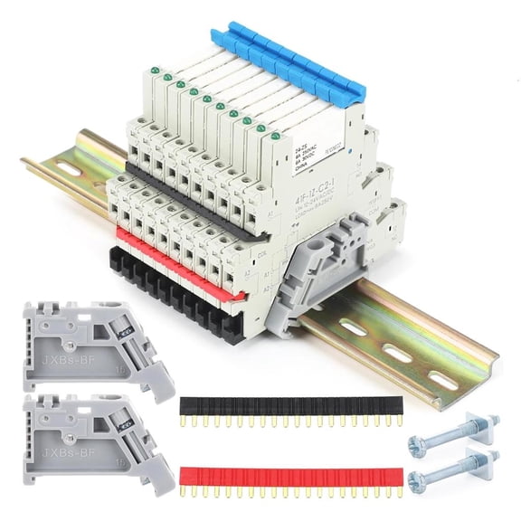 MOMOJIA 24V LED Indicators Rail Automation Relays Modulel Controls Space Saving