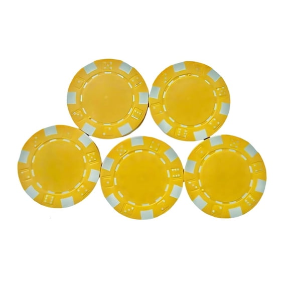 MOMOJIA 25Pcs Plastic Casinos Poker Chip Teaching Coin Counting Counters Poker Chip