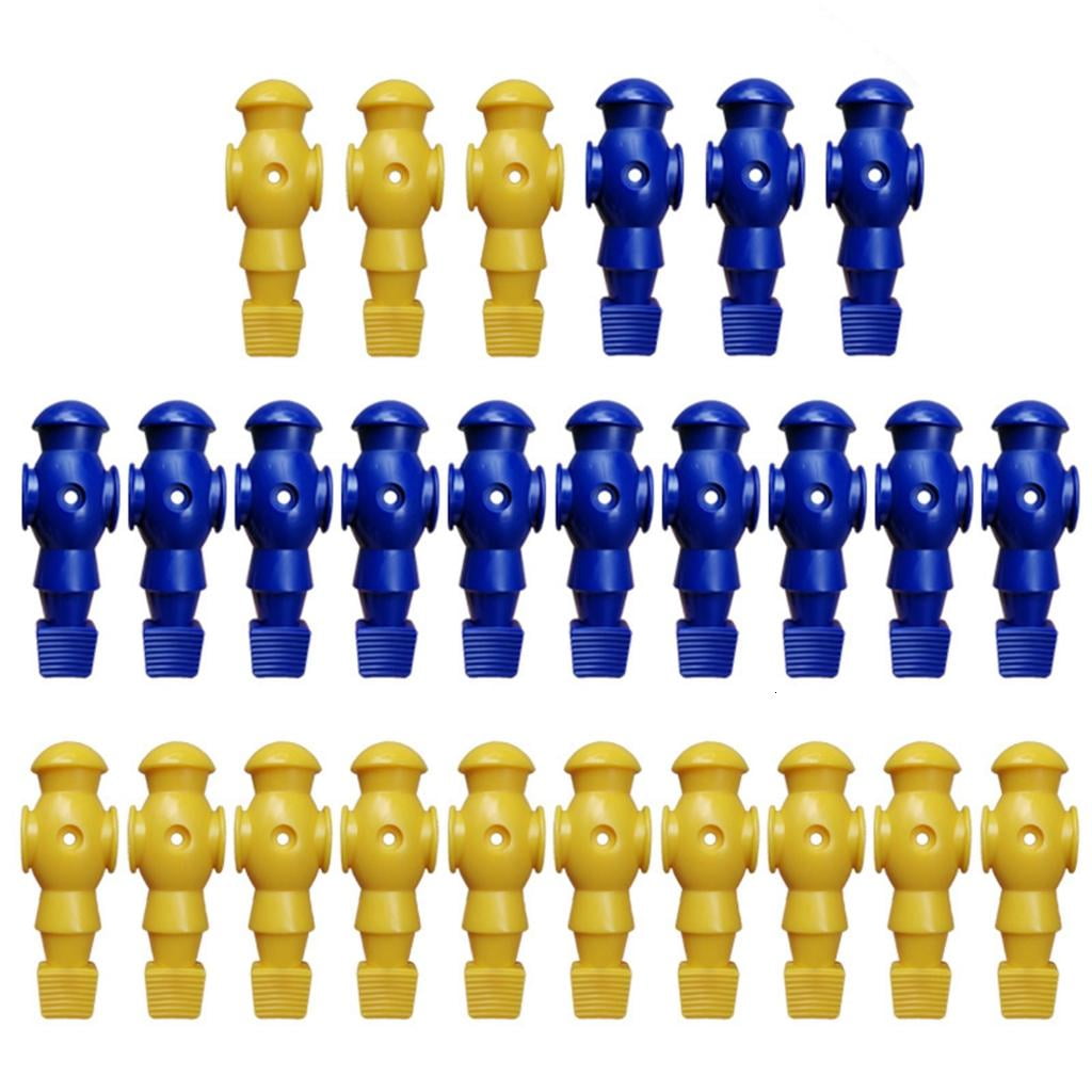 MOMOJIA 26Pcs Table Foosball Men Replacement Table Football Men Soccer Games Player Figure 107mm Height 16mm Side Hole