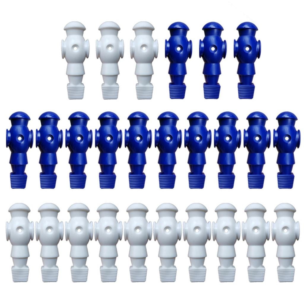 MOMOJIA 26Pcs Table Foosball Men Replacement Table Football Men Soccer Games Player Figure 107mm Height 16mm Side Hole