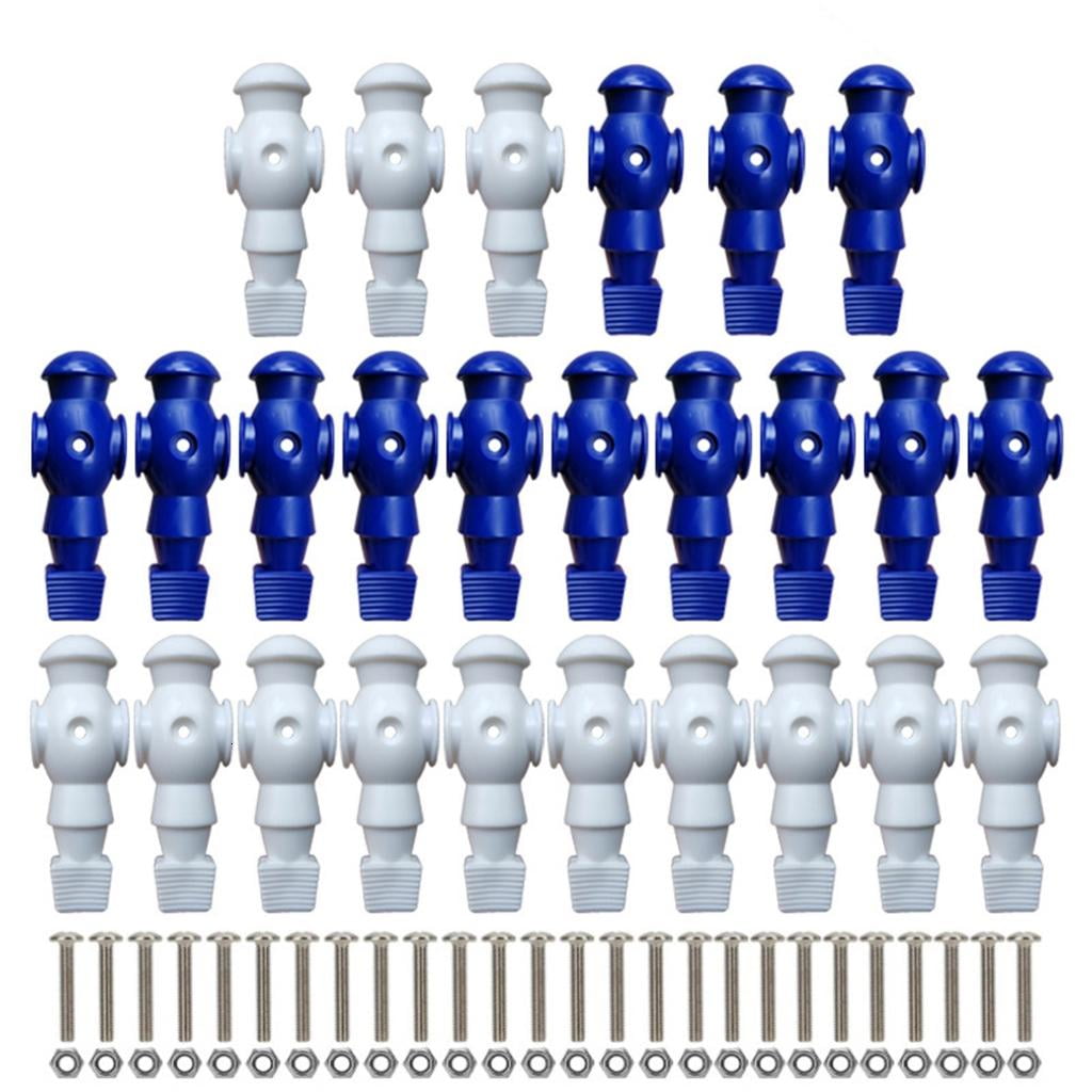 MOMOJIA 26Pcs Table Foosball Men Replacement Table Football Men Soccer Games Player Figure 107mm Height 16mm Side Hole