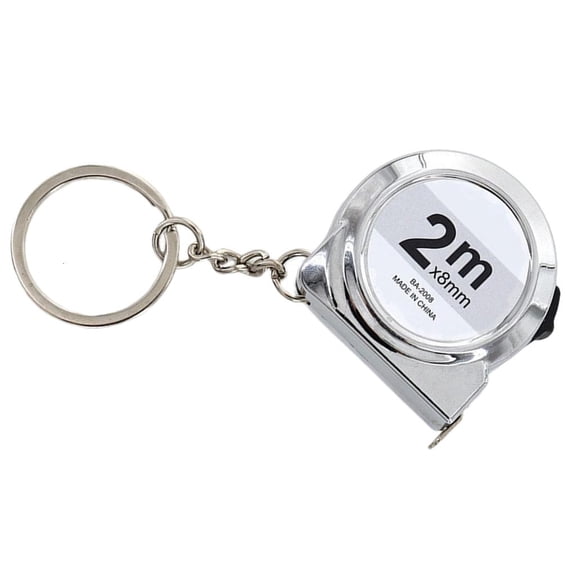 MOMOJIA 2M Miniature Tape Measure ABS Carbon Steel Keychain Portable Measuring Tool for Home Office Car DIY Projects Daily Use