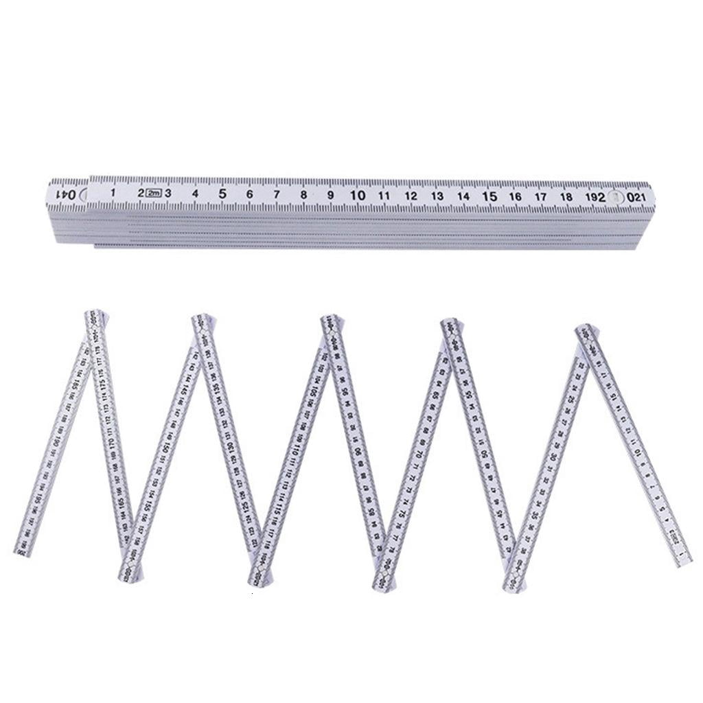 MOMOJIA 2Pcs 2 meter Foldable Measuring Stick with Clear Metric Marking ...