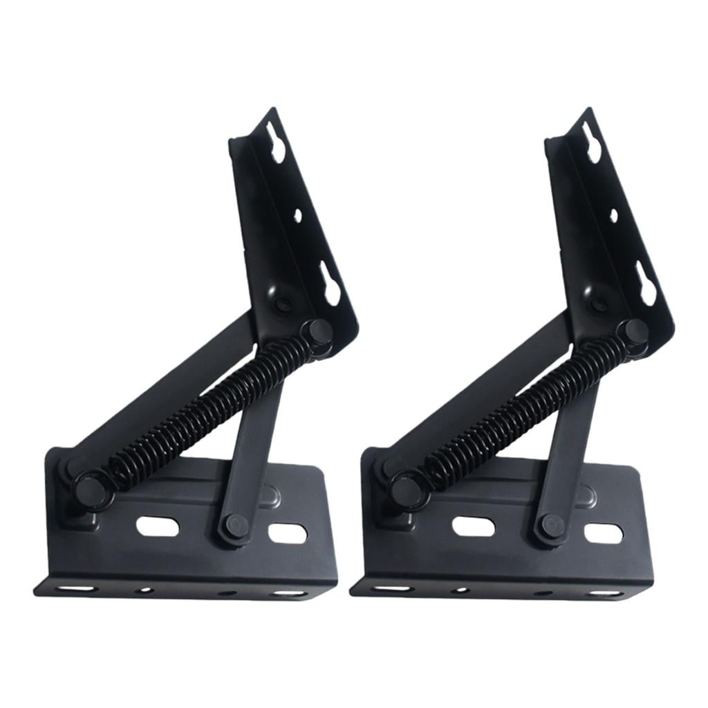 MOMOJIA 2Pcs 80 Degree Folding Lifting Bracket with Spring Hinge Metal ...