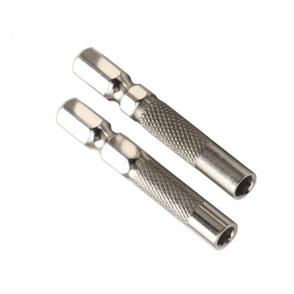 MOMOJIA 2Pcs High Performances 6.35mm to 4mm Magnetic Bit Socket Insert Bit Adapter Tool