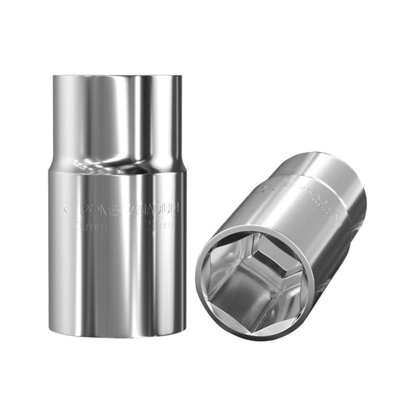 MOMOJIA 2Piece Car Wheel Lug Wrench Socket 17-19mm and 21-23mm for Removing Screws Nut