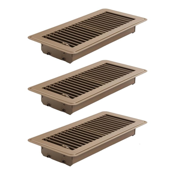 MOMOJIA 3 Pcs Steel 4x10 Foot Rustproof Ventilation Grilles for Ceiling Wall Floor