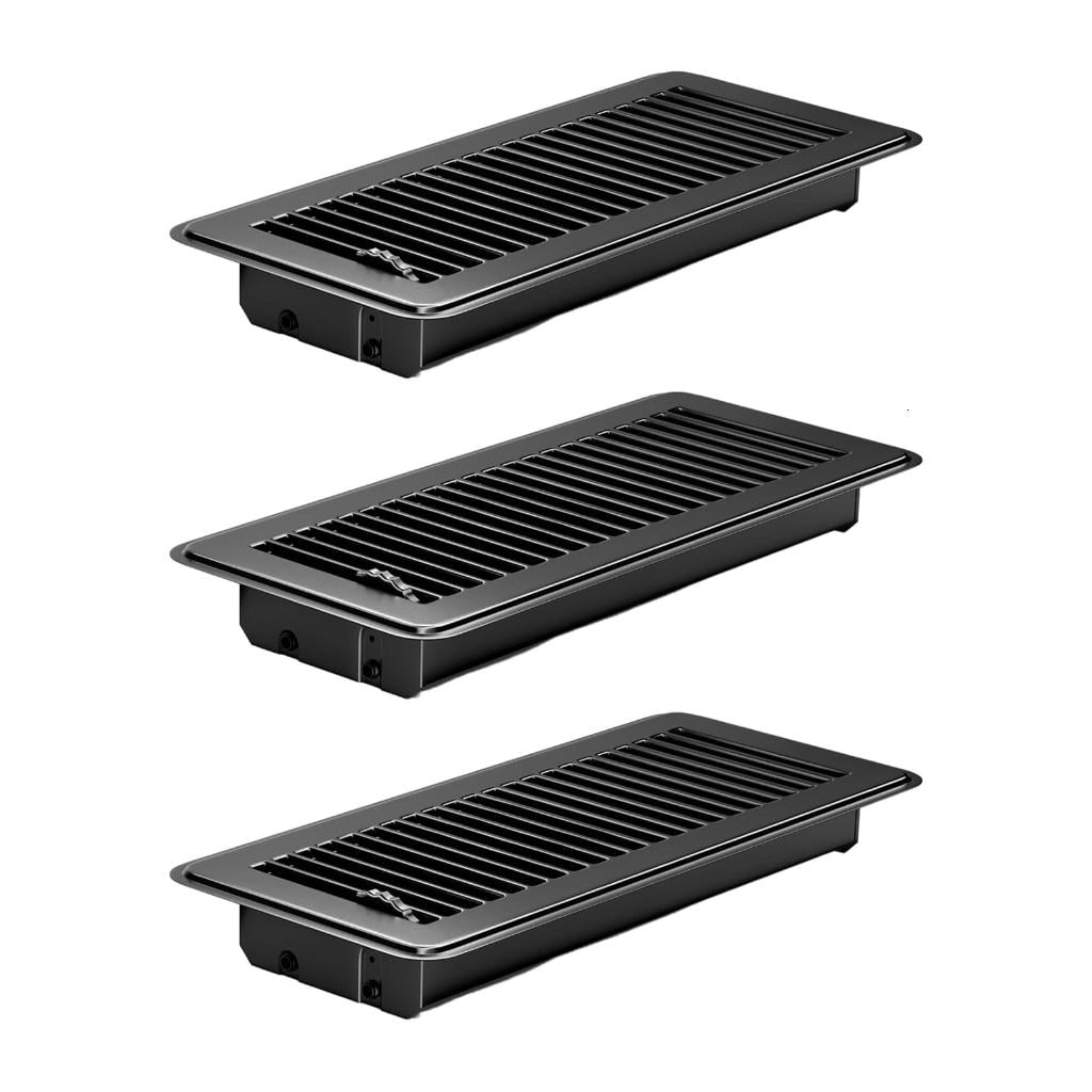 MOMOJIA 3 Pcs Steel 4x10 Foot Rustproof Ventilation Grilles for Ceiling Wall Floor