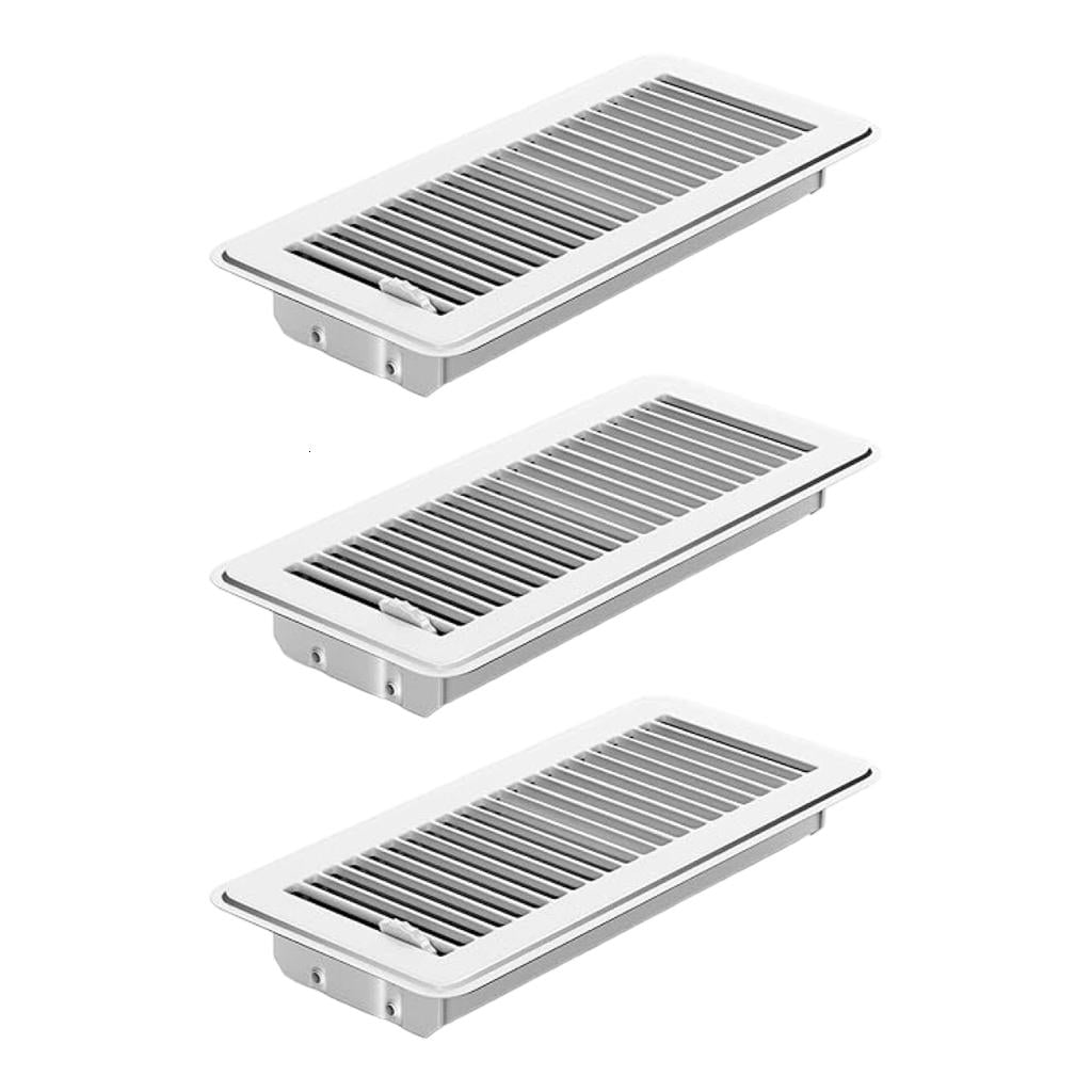 MOMOJIA 3 Pcs Steel 4x10 Foot Rustproof Ventilation Grilles for Ceiling Wall Floor