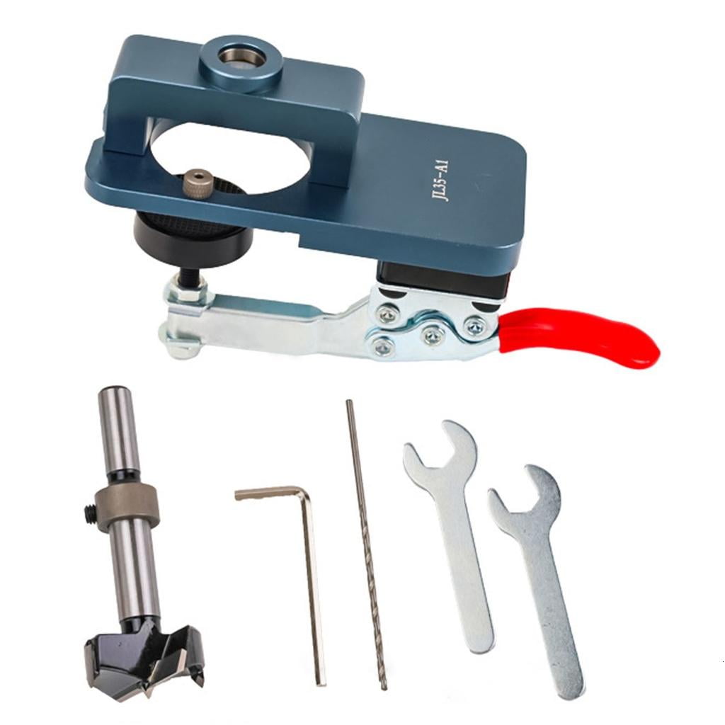 MOMOJIA 35mm Concealed Hinge Jig Hinge Hole Locator for DIY Woodworking Project