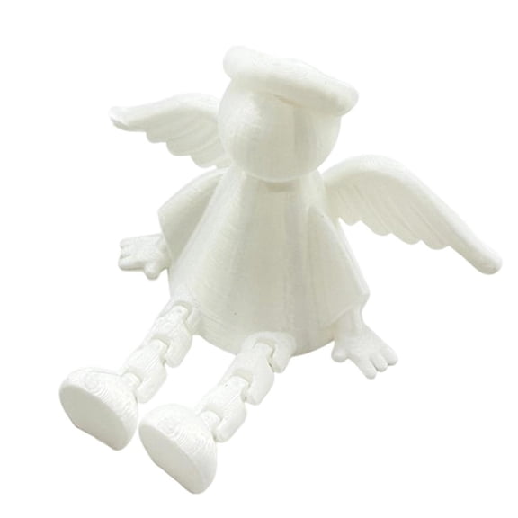MOMOJIA 3D Printing Articulated Angel Miniature Figurine Home Office Decors Ornament Gift