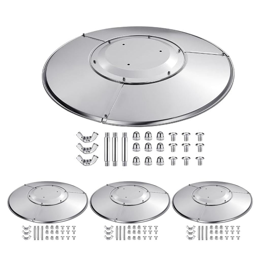 MOMOJIA 4+1 Configuration Heat Dispersion Cover For Gas Stove Heaters Includes Complete Installation Screws Stainless Construction