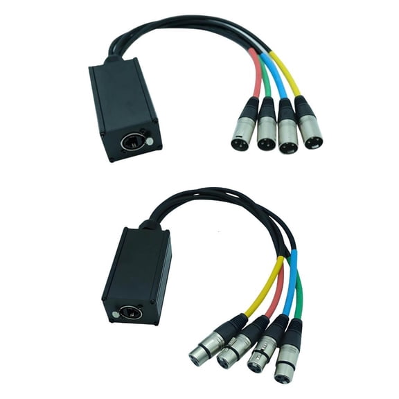 MOMOJIA 4 Channel 3 Pin XLR Multi Networks Breakouts Receiver Female Connector Easy to Use