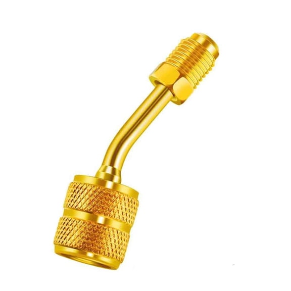 MOMOJIA 45/90/180 Degree R410A Adapter 5/16inch SAE Female to 1/4inch SAE Male