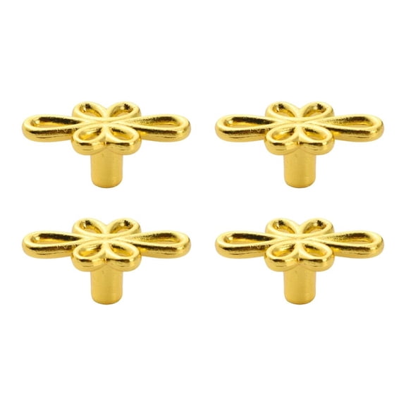 MOMOJIA 4PCS Knobs with Smooth Grip Pulls for Bedroom Kitchen Furniture