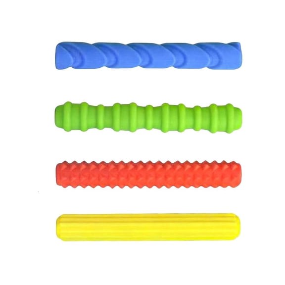 MOMOJIA 4Pcs Silicone Grip Sleeves for Pen Markers Comfort Fit Ergonomic Support Writing