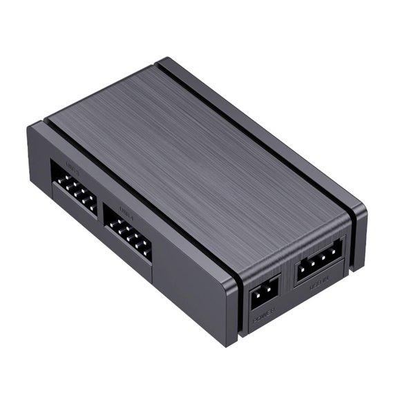 MOMOJIA 4Port 9Pin USB 2.0 Hub for Stable Power Delivery Highly speed Data Transmission