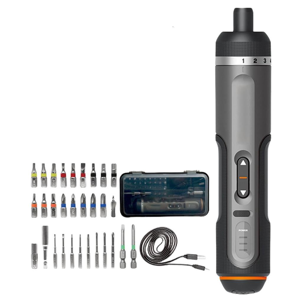 MOMOJIA Portable Electric Screwdriver Functional Cordless Screwdriver with Long Battery Life for Household Maintenance