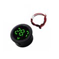 thumbnail image 1 of MOMOJIA 5-100V LED Digital Display Round Two-wire Voltmeter Digital Car Voltage Current, 1 of 8
