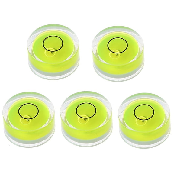 MOMOJIA 5 Pieces Circular Mini Bullseye Bubble Levels for Photographic Equipment