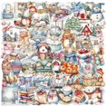thumbnail image 1 of MOMOJIA 50Pcs PVC Christmas Decorations Stickers for Laptops Tablets Waterproof Decals, 1 of 10