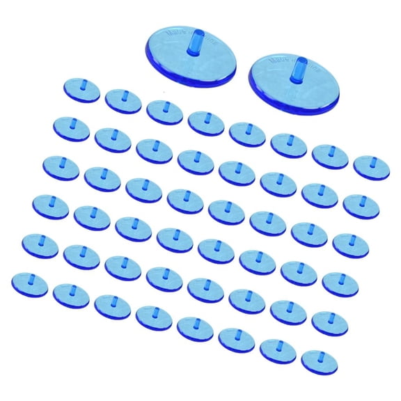 MOMOJIA 50pcs Plastic Golf Ball Markers Colorful Transparents Light weight For Green Positioning Multicolor Option
