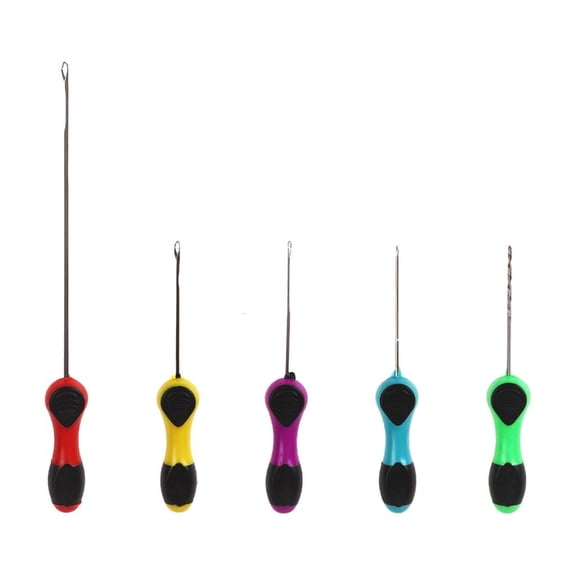 MOMOJIA 5pcs Boilie Needle Baits Rig Tool Baiting Drill Lure Rigging Needle Hook Baiting Needle Fishing Equipment Accessories