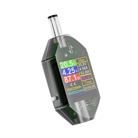 MOMOJIA 600W Power Capacity Meter 4.5-50V 12A 5.5x2.5mm Test Instrument Power Meter