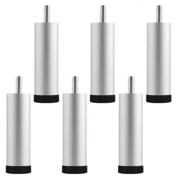 MOMOJIA 6PCS Furniture Height Adjusters 3.4 Inch Bed Risers Metal Base Thread Quick Install Metal Bed risers