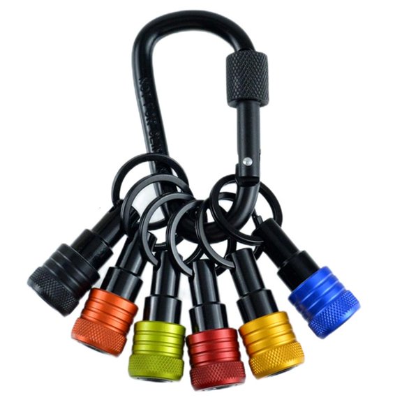 MOMOJIA 6Pcs 1/4inch Hex Shank Aluminum Screwdriver Bit Holder Extension Rod Drill Screw