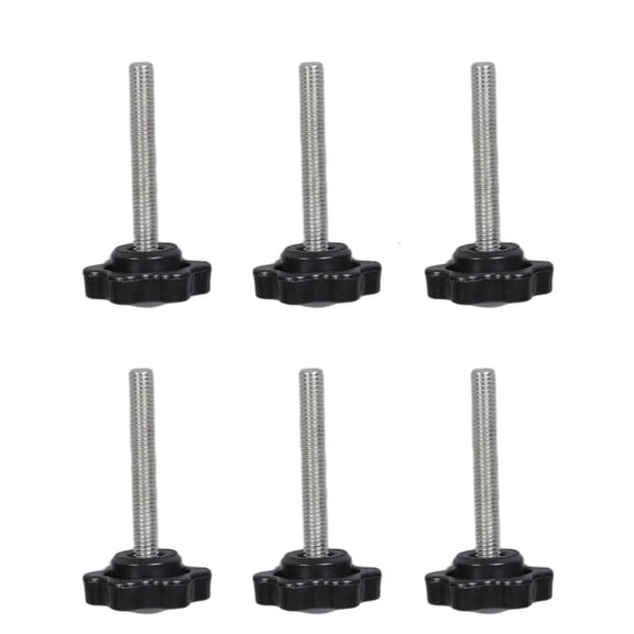 MOMOJIA 6Pcs Hand Screw 5mm Thumb Screw Knob Plastic Button Head Ergonomic Knob
