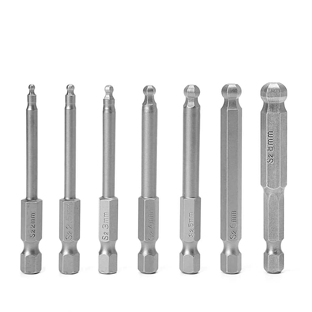 Hexagonal Magnet MOMOJIA 7 Pcs 65mm Magnetic Ball End Hexagon for Head Hex Screwdriver ...