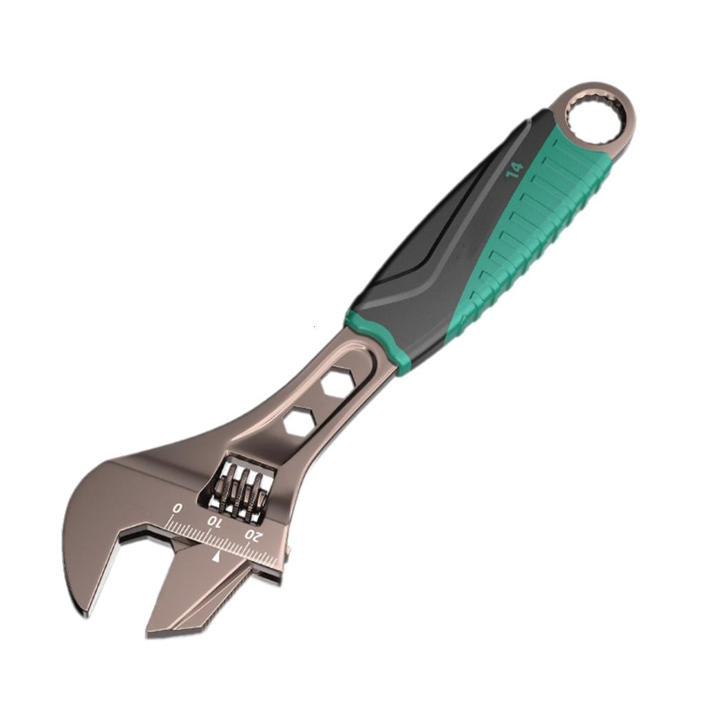 MOMOJIA 8/10/12/15inch Large Opening Adjustable Spanners Wrenches Adjustable Wrenches Household Bathroom Pipe Repair Tool