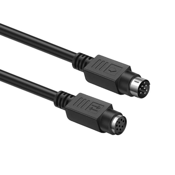 MOMOJIA 8Pin DIN Male to Female/Male Extension Cable Professional Data Transfer Adapter Cable for Mouse Keyboard Accessories