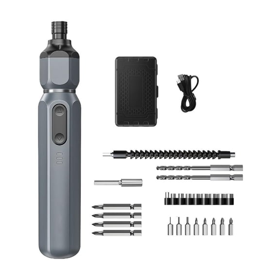 MOMOJIA 9.8V Cordless Electric Screwdriver with Drill Bit For Home Rechargeable Battery AdjustableW1re1essScrewdriver