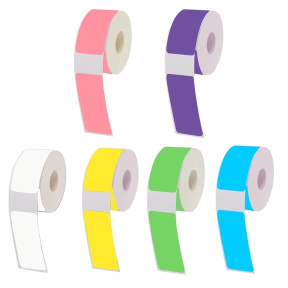 MOMOJIA 960Pcs Thermal Printer Label Water Oil Resistant Adhesive Thermal Sticker Food Label Address Labels for Barcode Shipping