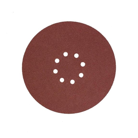 MOMOJIA 9Inch 225mm 8 Hole Sandpaper Sanding Disc With Flocking Backing For Wood Metal Plastic Surfaces Grinding