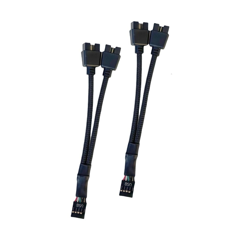 MOMOJIA 9Pin USB Splitter Cable Shielded Protections Double Port ...