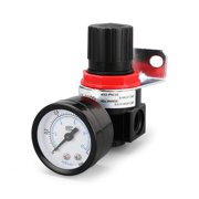 MOMOJIA Air-Source Treatment- Pressure Regulator Air Pressure Regulator Adjustable Pressure Relief Regulator Valve with Gauge-