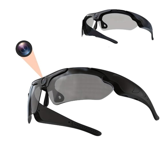 MOMOJIA Action Camera Glasses for Cycling Driving Fishing Full Resolution Video Registering