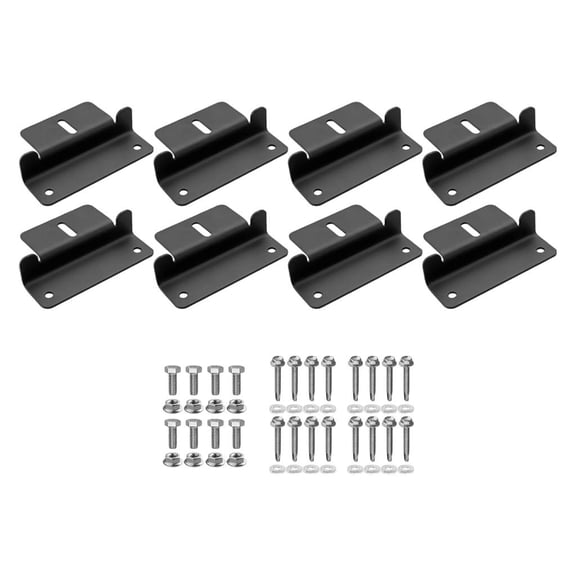 MOMOJIA Adjustable Angle Solars Panel Mounting Brackets Corrosions Resistant Z Shape Frame Heavy Type Support