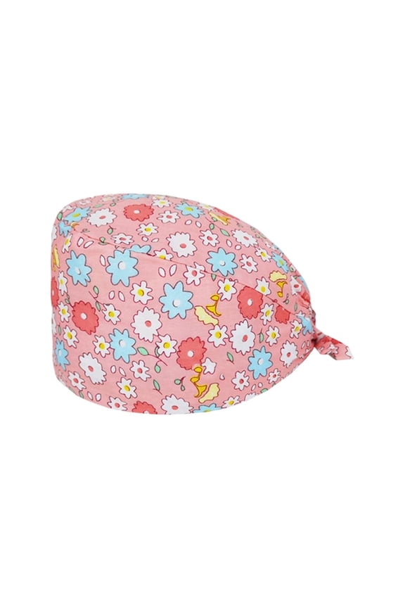 Adjustable Breathable Surgical Cap Vibrant Prints Secure Fit Clinics