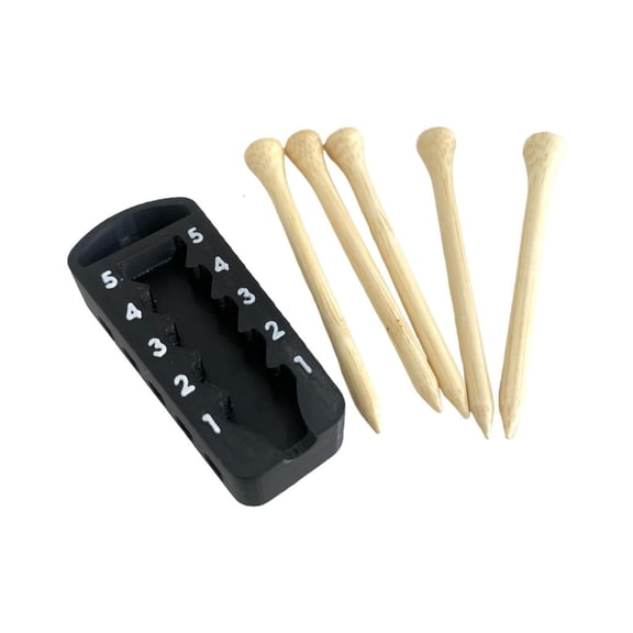 MOMOJIA Adjustable Golf Tees Height Regulator 5 Precisions Setting Enhances Swing Accuracy Golf Practice Accessory
