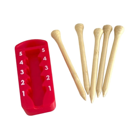 MOMOJIA Adjustable Golf Tees Height Regulator 5 Precisions Setting Enhances Swing Accuracy Golf Practice Accessory