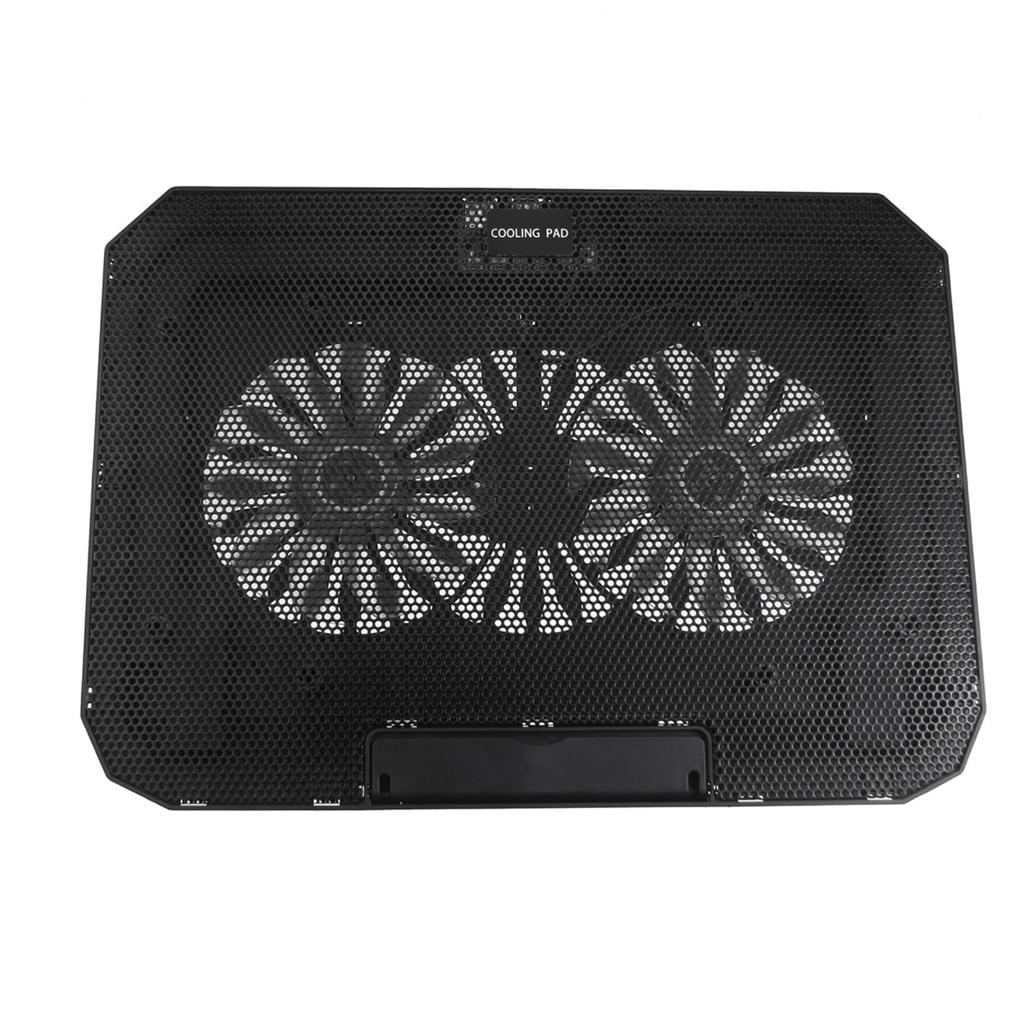 MOMOJIA Adjustable Laptop Cooling Pad Double Fan Integrated Phone Holder Lightweighted