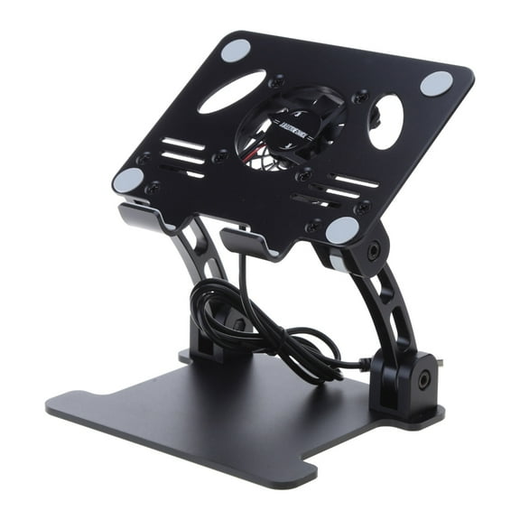 MOMOJIA Adjustable Laptop Stand Cooling Holder with Turbo Fan Quiet Cooler Riser USB