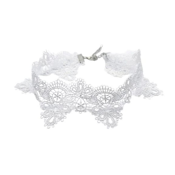 MOMOJIA Adjustable Length Lace Choker Necklace Simple Various Outfits Daily Use