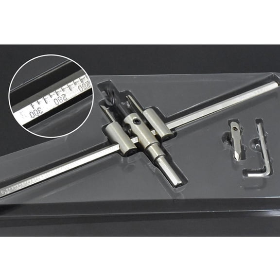 MOMOJIA Adjustable Metal Wood Circle Hole Saw DIY Tool Alloy Blade Drill Bit Cutter Kit