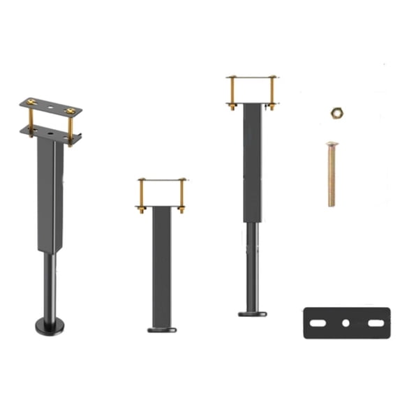 MOMOJIA Adjustable Steel Table Legs 4 Pack Furniture Leveling Feet Easy Assembly